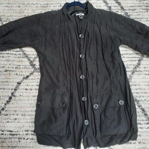 Black Vince Jacket (Long length, shorter sleeves)